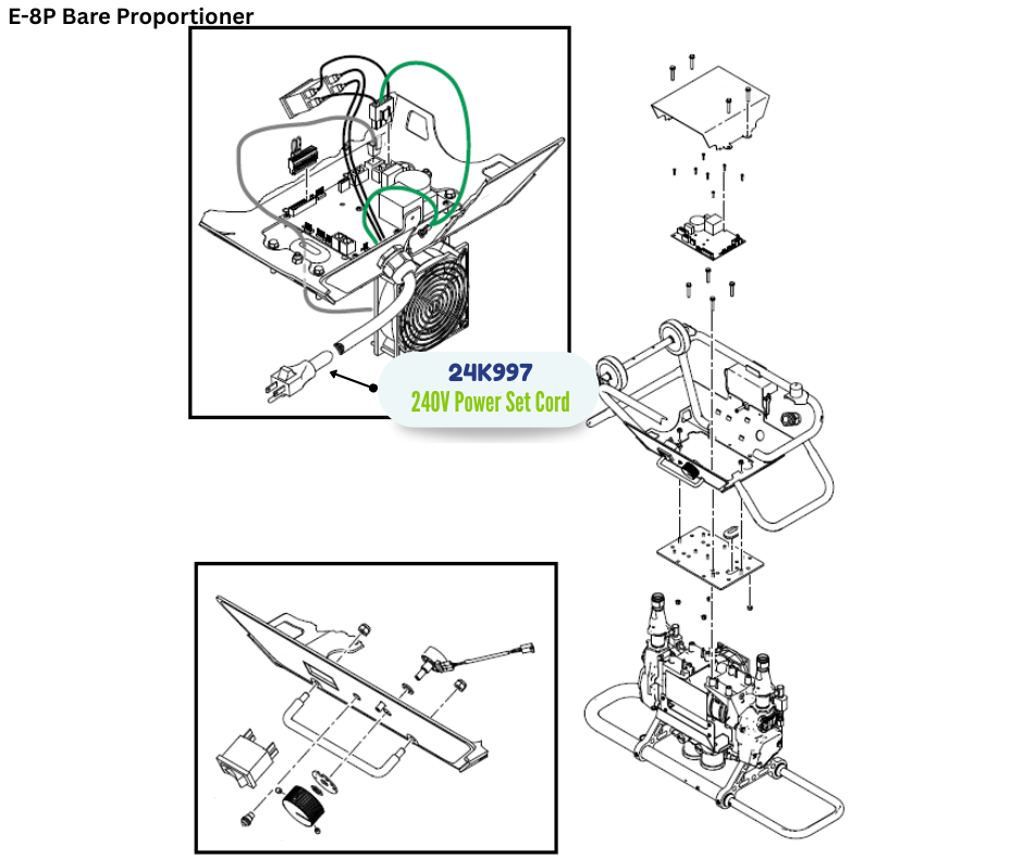 GRACO CORD KIT, 240V10A (24K997)