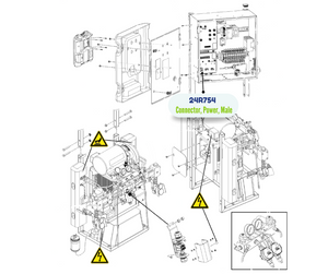 2 PIN MALE POWER CONNECTOR (24R754)