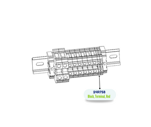 RED UT2.5 TERMINAL BLOCK (24R758)