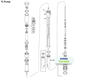GRACO PISTON CYLINDER KIT;T1(24R988)