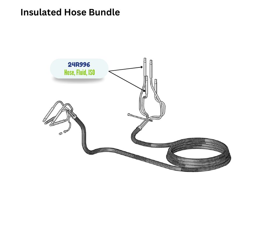 35' ISO E10HP SPRAY CPLD HOSE (24R996)