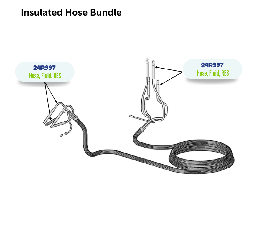 35' RES E10HP SPRAY CPLD HOSE (24R997)