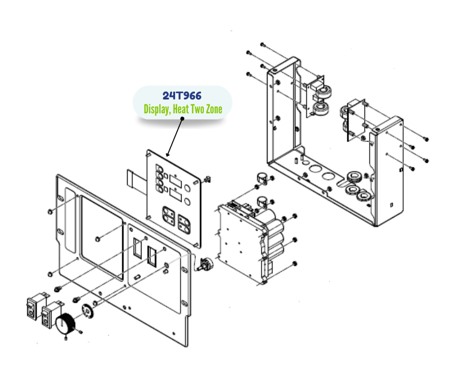HEAT TWO ZONE DISPLAY KIT (24T966)