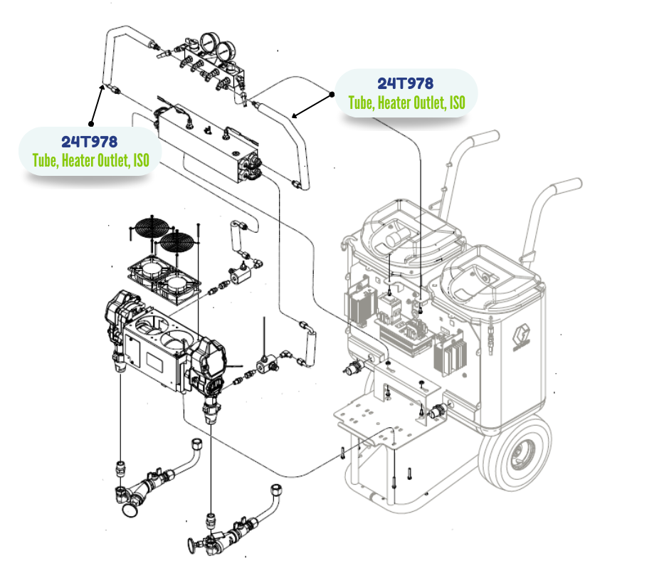 E10HP HEATER OUTLET KIT (24T978)
