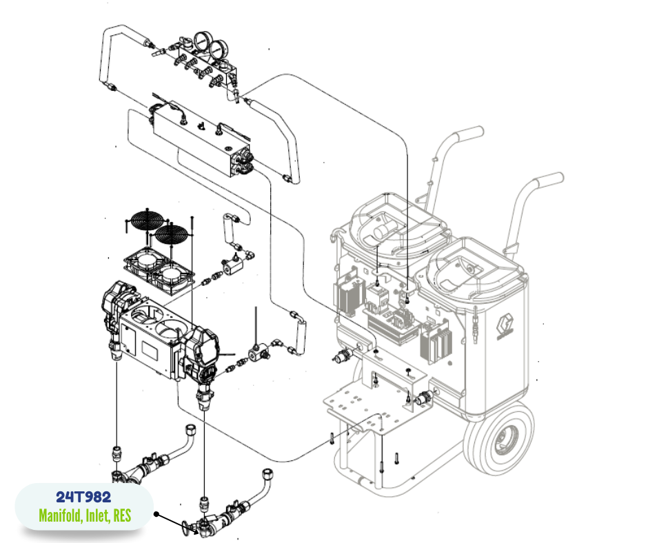 E10HP RES INLET MANIFOLD KIT (24T982)