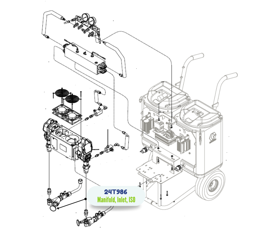 E10HP ISO INLET MANIFOLD KIT (24T986)