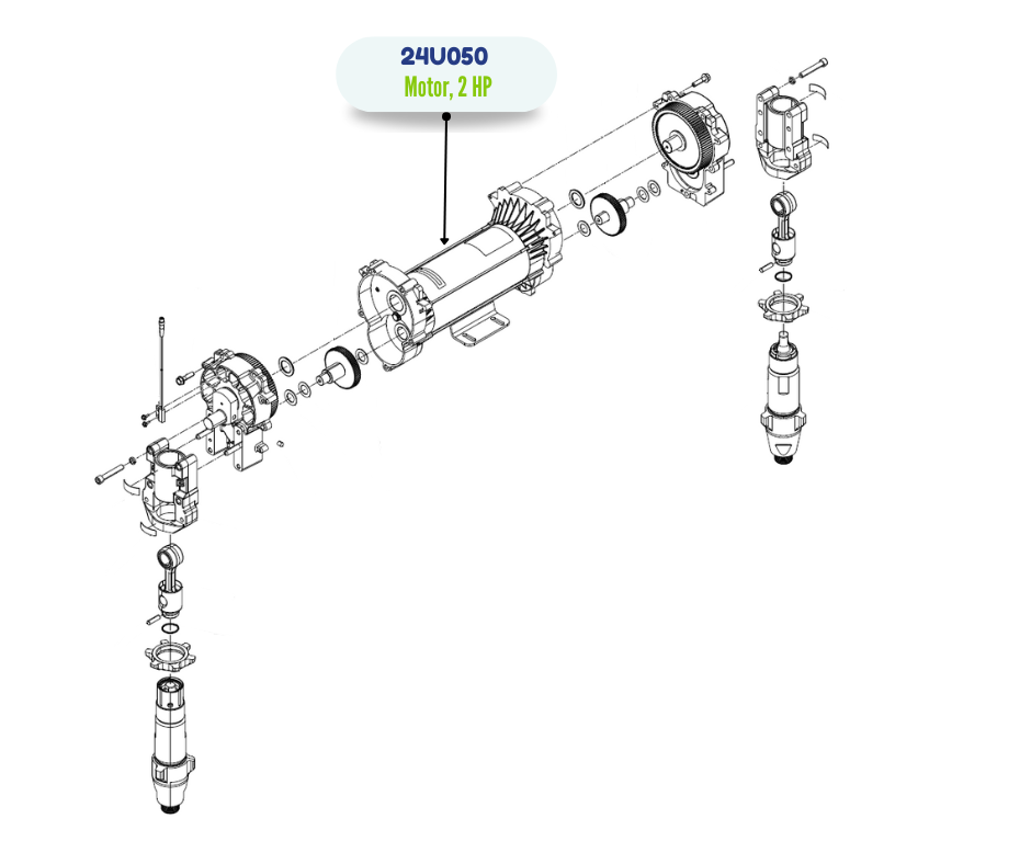 2HP BRUSHLESS MOTOR KIT (24U050)