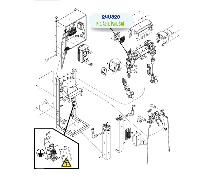 REACTOR STD PAIR ASSEMBLY KIT (24U320)