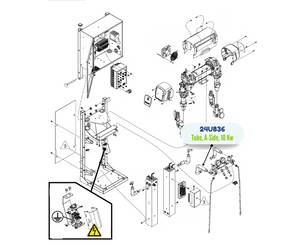 OUTLET A FLUID TUBE KIT (24U836)