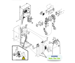 RTD 1 ZONE 7.5KW HEATER KIT (24U842)