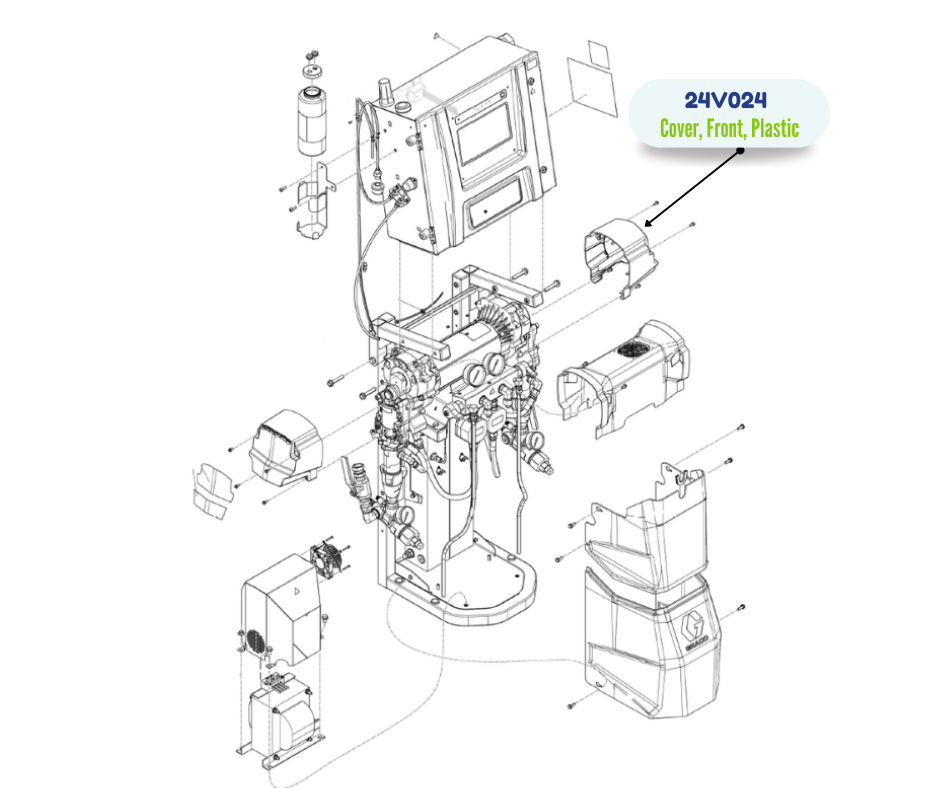 GRACO PAINTED PLASTIC FRONT COVER (24V024)