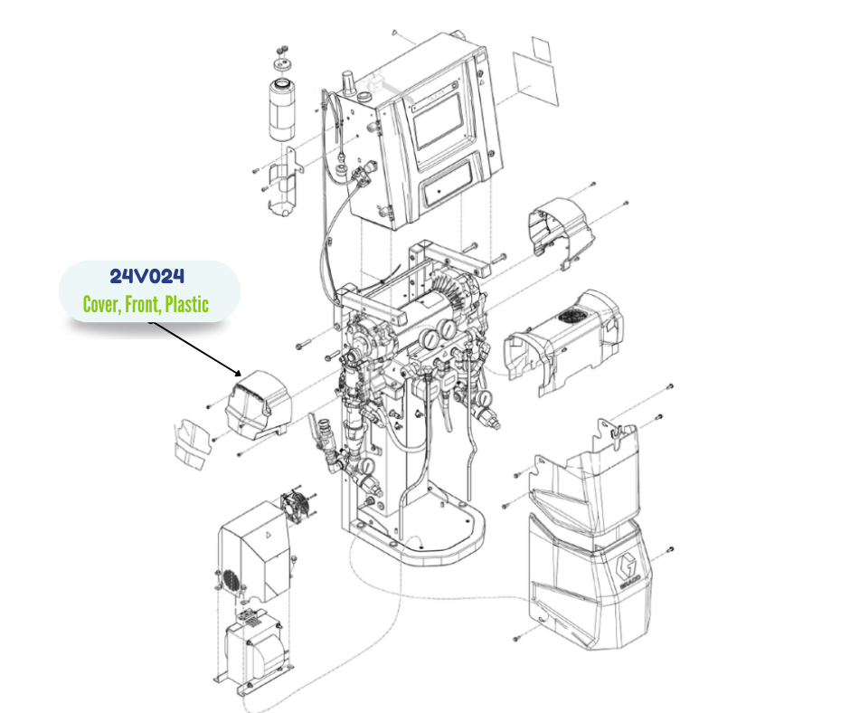 GRACO PAINTED PLASTIC FRONT COVER (24V024)