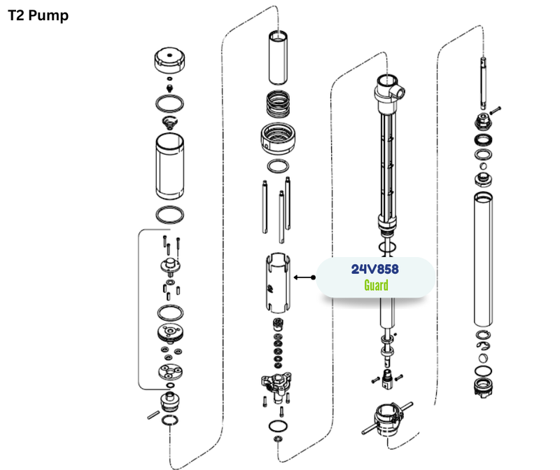 GRACO PISTON COVER KIT;T2  (24V858)
