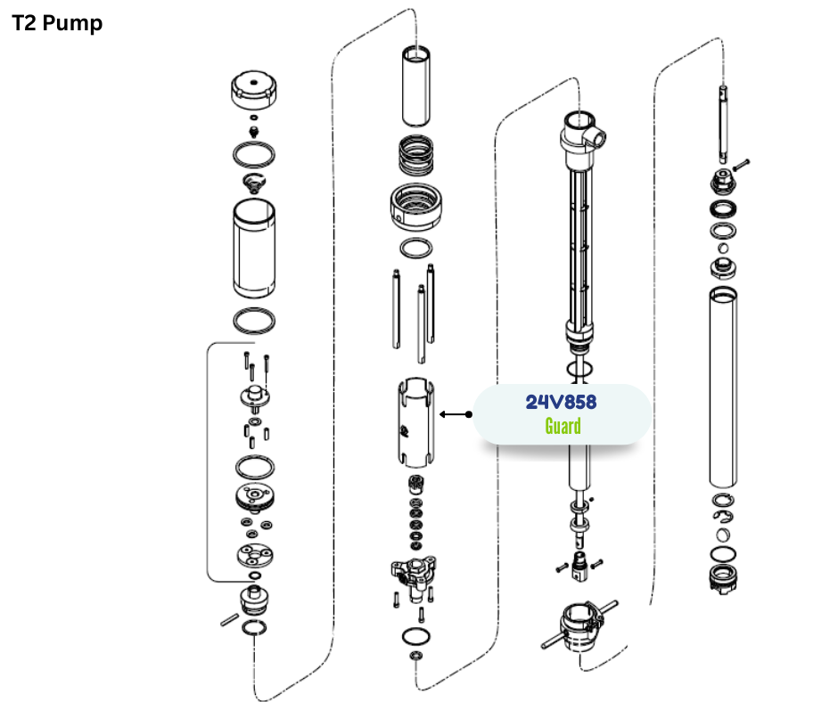 GRACO PISTON COVER KIT;T2  (24V858)