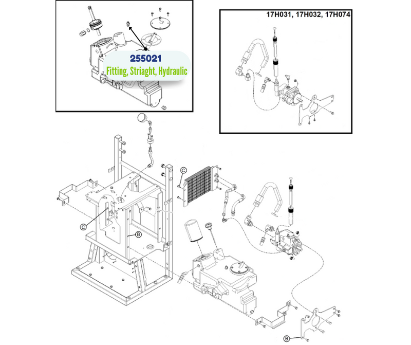 HYDR. STR. FITTING KIT (255021)