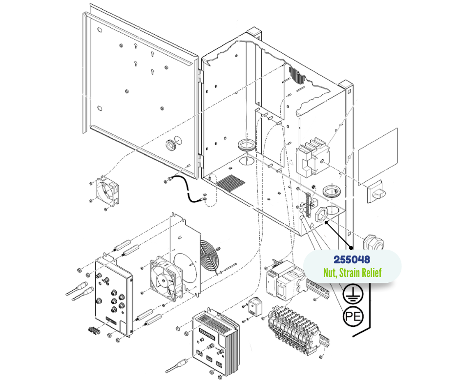 M40 STRAIN RLF NUT KIT (255048)