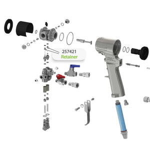 Retainer for Graco Fusion CS Spray Gun (257421)