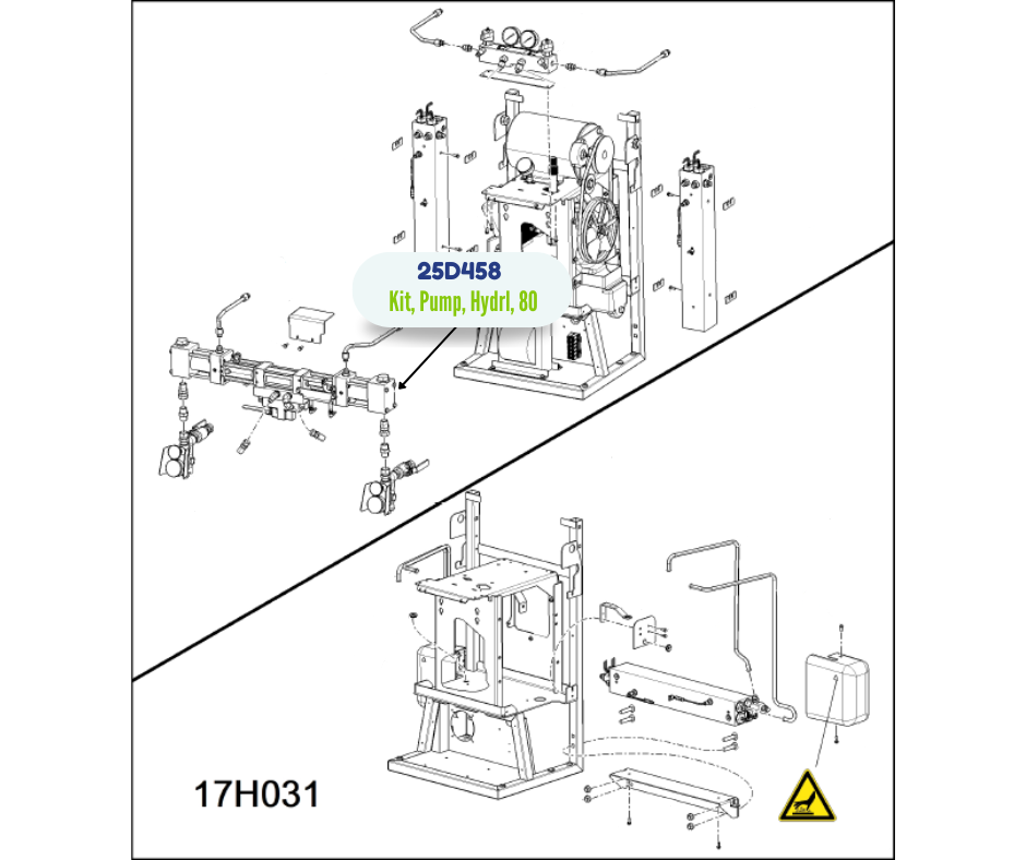 80 W/ISO/RESIN HYDRL PUMP KIT (25D458)
