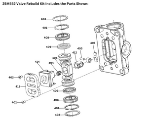 GRACO MAINIFOLD REPAIR KIT (25M552)