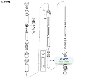 GRACO CYLINDER FLUID PUMP KIT;T1(26C049)