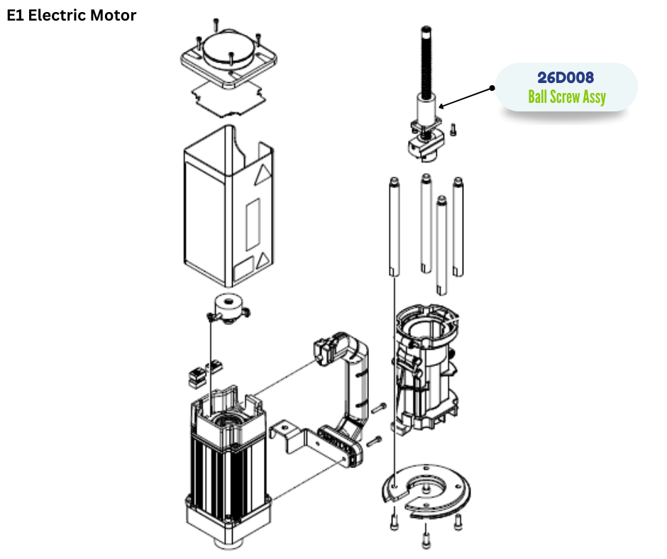 GRACO CORE E1 MOTOR BALL SCREW KIT(26D008)