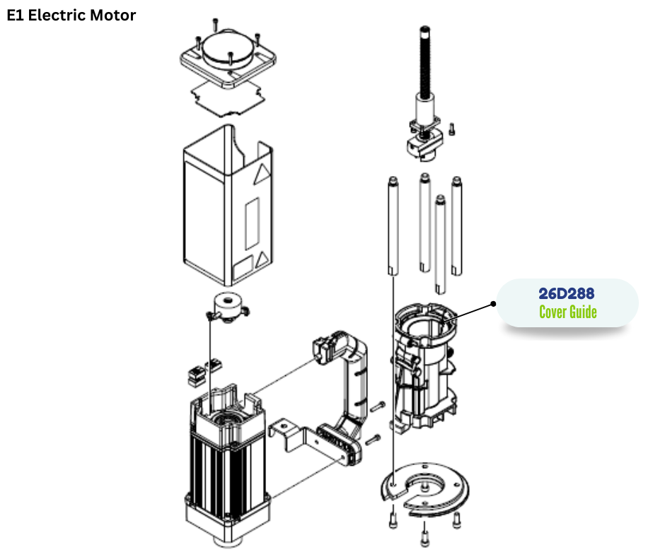 GRACO E1 COVER GUIDE REPAIR KIT(26D288)