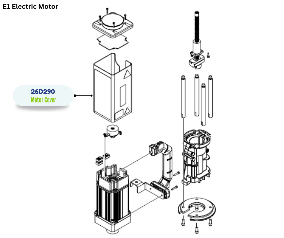 GRACO E1 COVER W/LABEL REPAIR KIT(26D290)