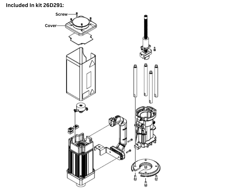 GRACO E1 TOP COVER REPAIR KIT (26D291)