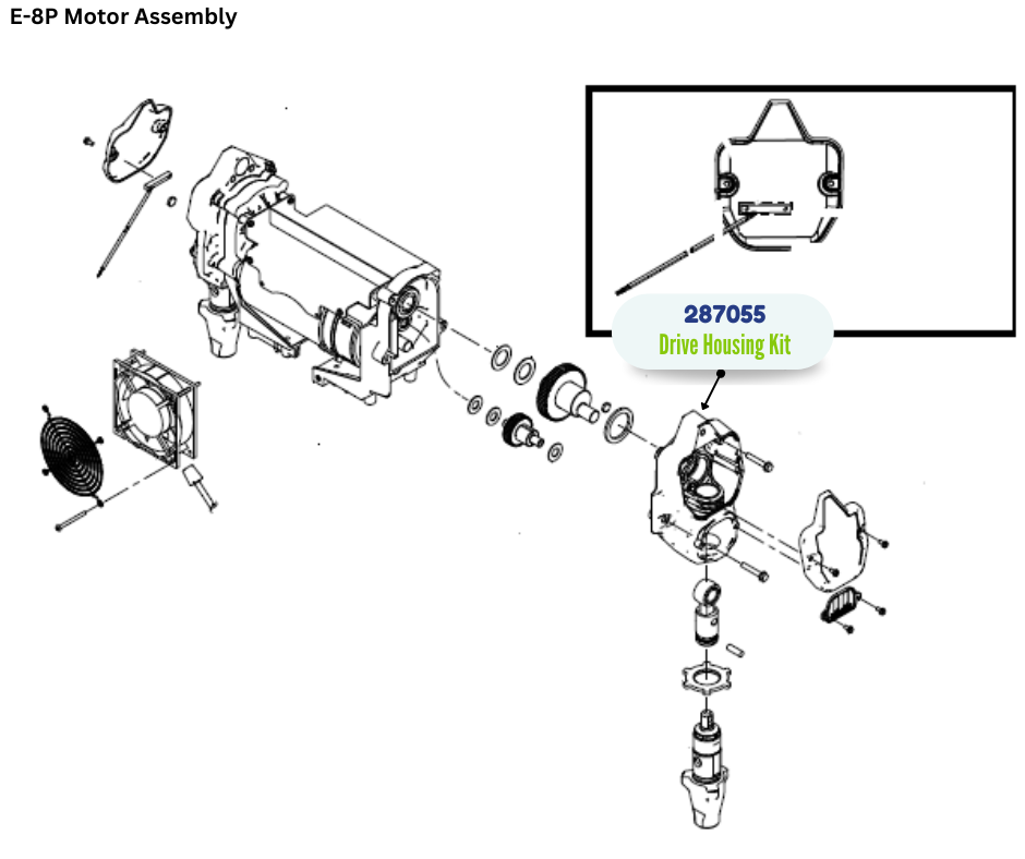 GRACO DRIVE HOUSING REPAIR KIT (287055)