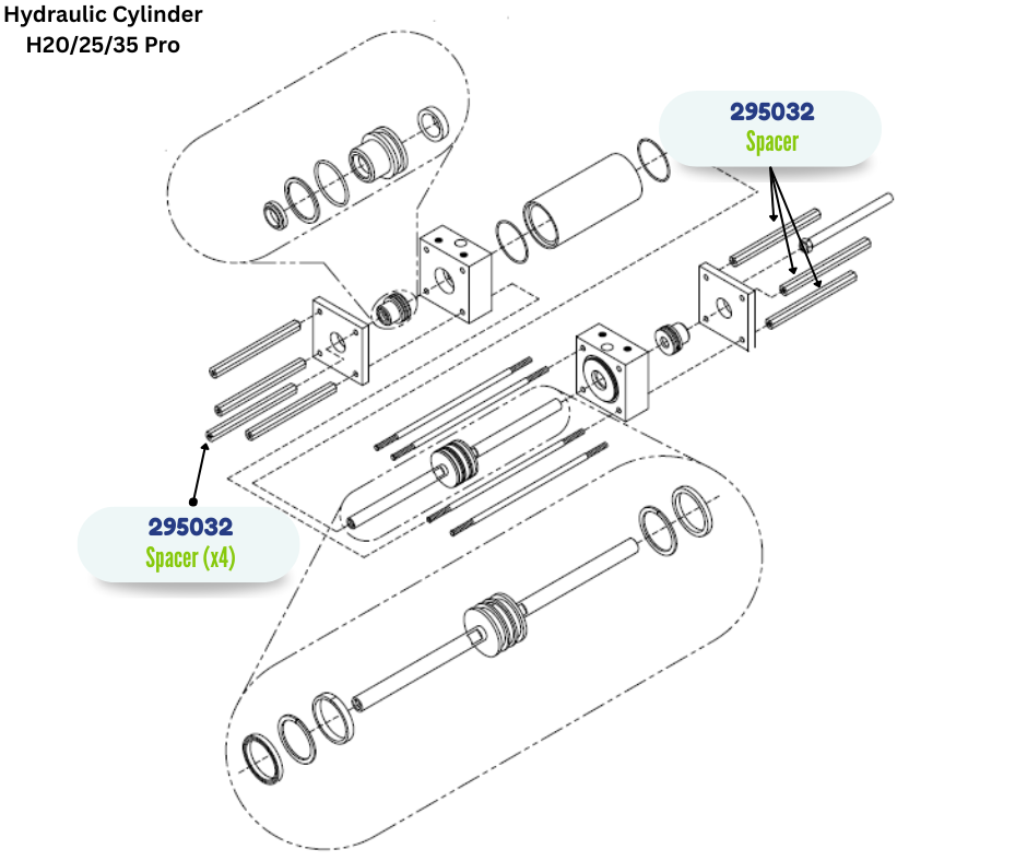 GRACO PROPORTIONER PUMP SPACER (295032)