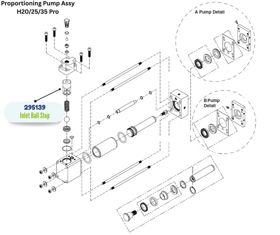 GRACO INLET SLEEVE BALL STOP (295139)