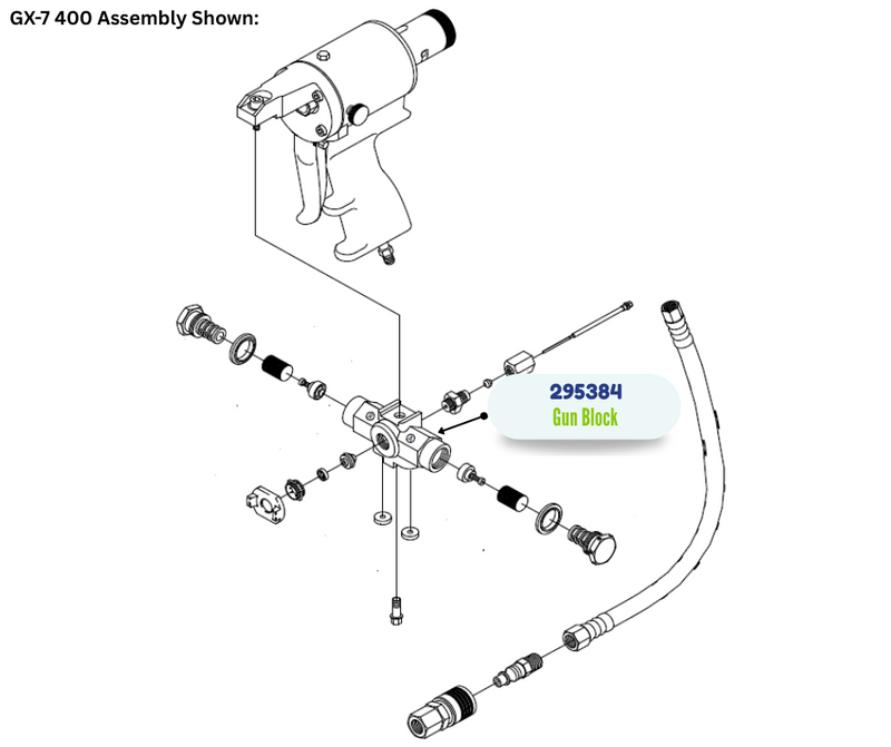GRACO S/S GUN BLOCK KIT (295384)