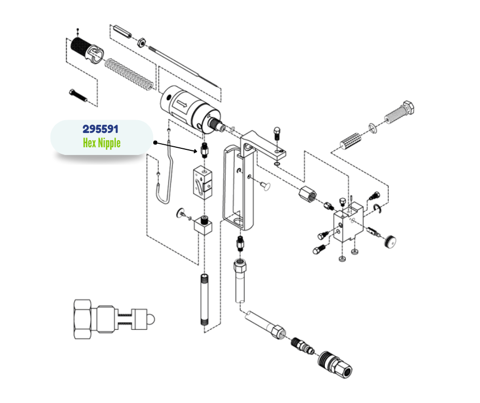 HEX NIPPLE FITTING (295591)