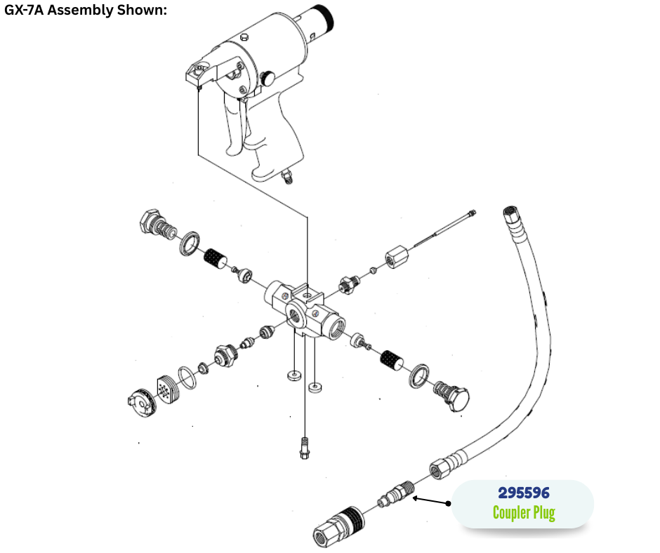 GRACO COUPLER PLUG (295596)