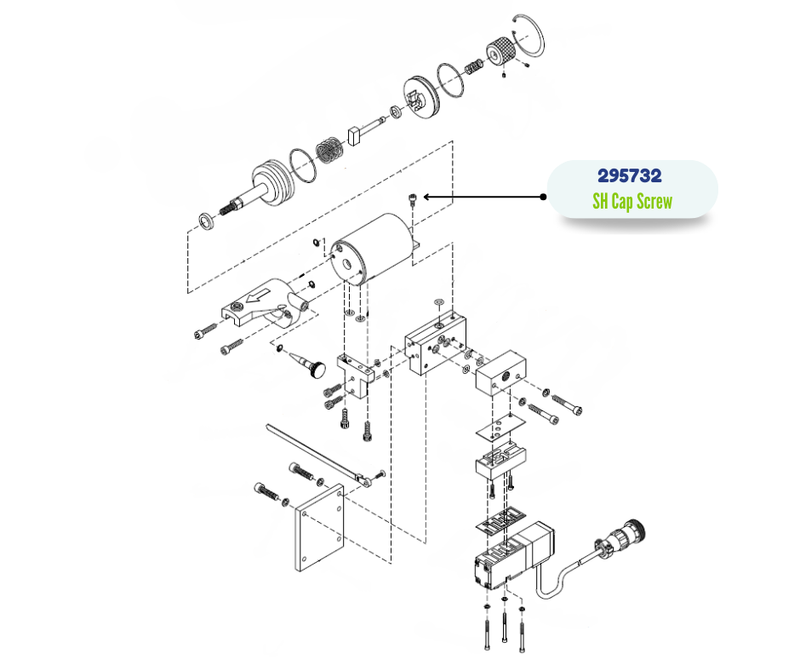 GRACO 8-32 X 1/4 LG SHCS SCREW (295732)