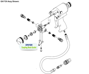 GRACO COUPLING BLOCK GASKET KIT (296128)
