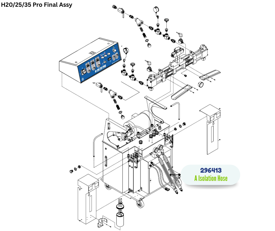 GRACO A ISOLATION REACTOR HEATED HOSE (296413)