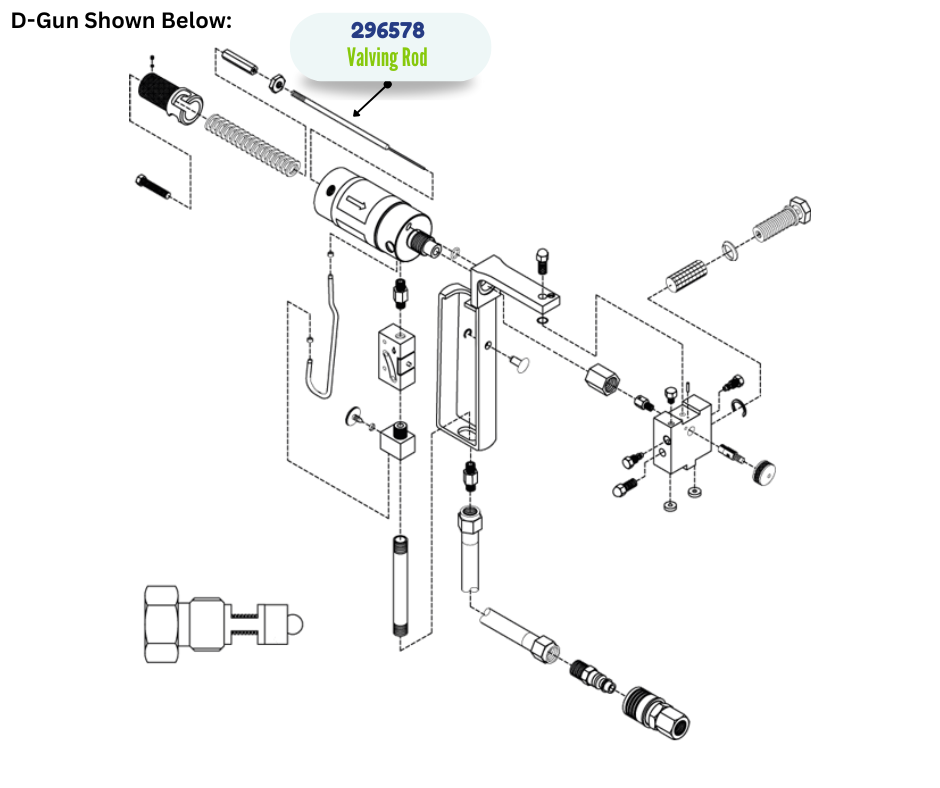 DGUN 46 VALVING ROD KIT (296578)