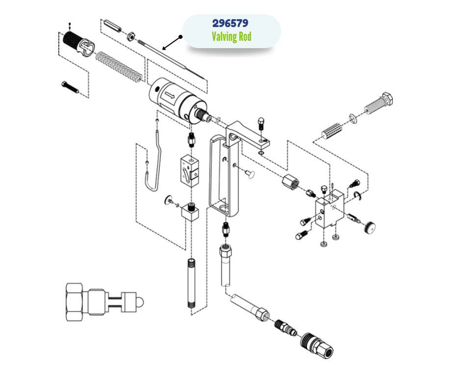 DGUN 55 VALVING ROD KIT (296579)