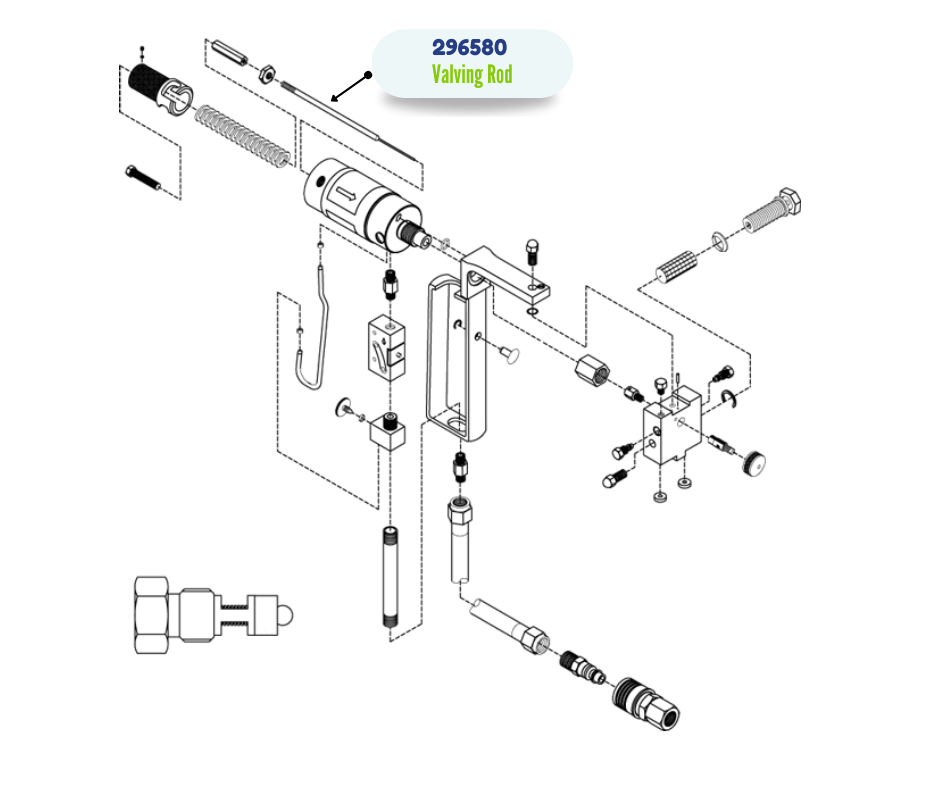 DGUN 62 VALVING ROD KIT (296580)