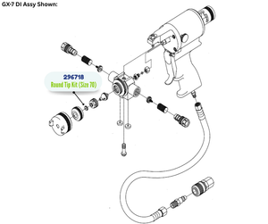 GRACO ROUND TIP KIT, PKG/5 (296718)