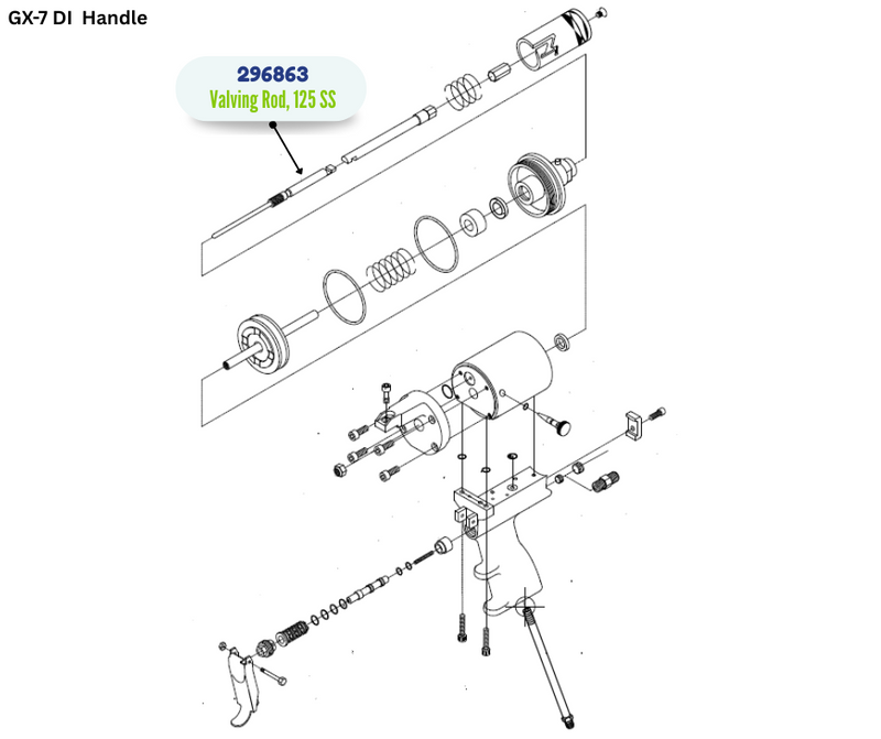 125 VALVIN ROD KIT (296863)