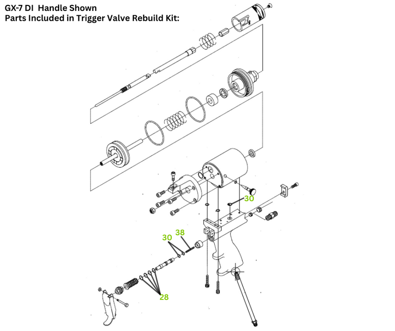 GRACO TRIGGER VALVE REBUILD KIT (296897)