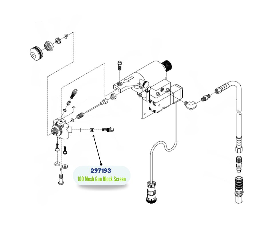 GRACO 100 MESH GUN BLOCK SCREEN (297193)
