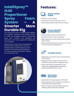 BINKS IS40 INTELLISPRAY PROPORTIONER SPRAY FOAM SYSTEM (341153)