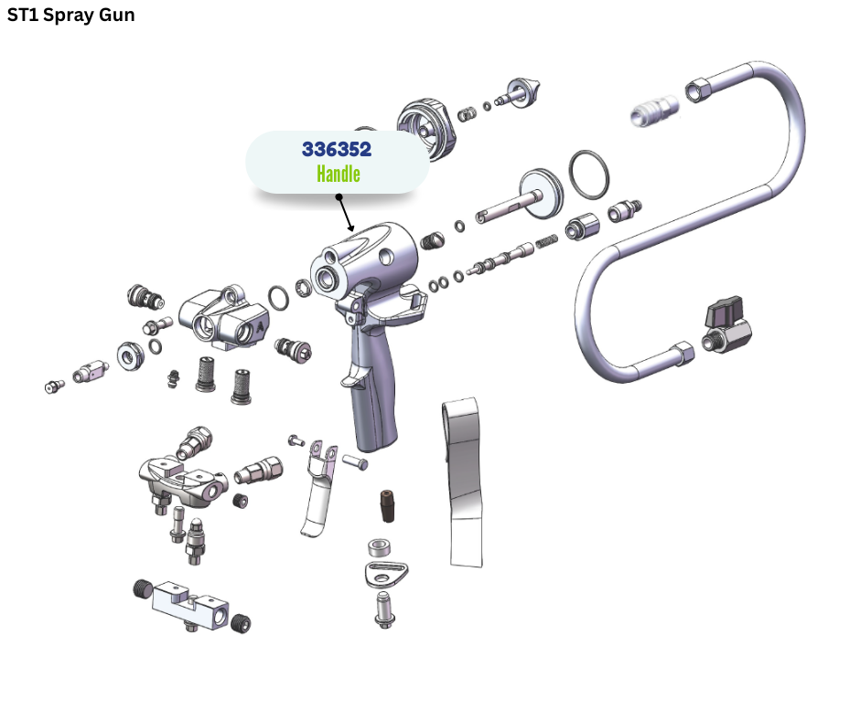 BINKS FOAM GUN BODIED MACHINED (336352)