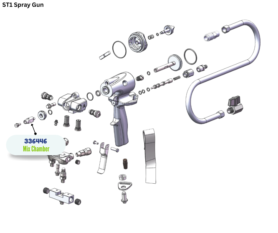 BINKS MIX CHAMBER KIT SZ A (336446)