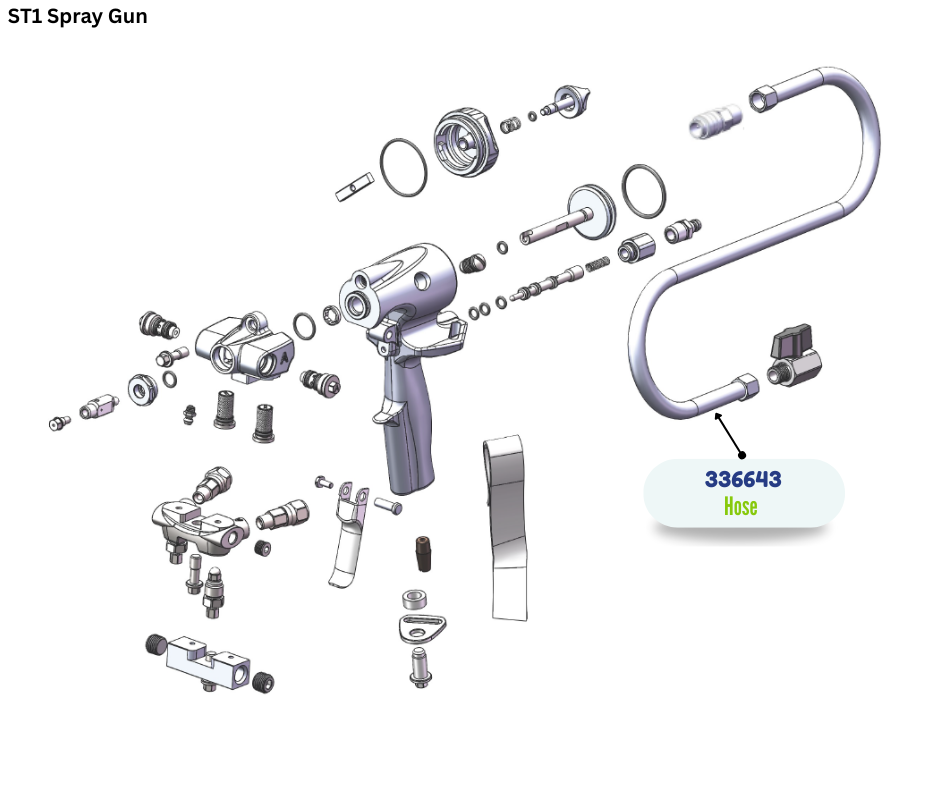 BINKS HOSE ASSY (336643)