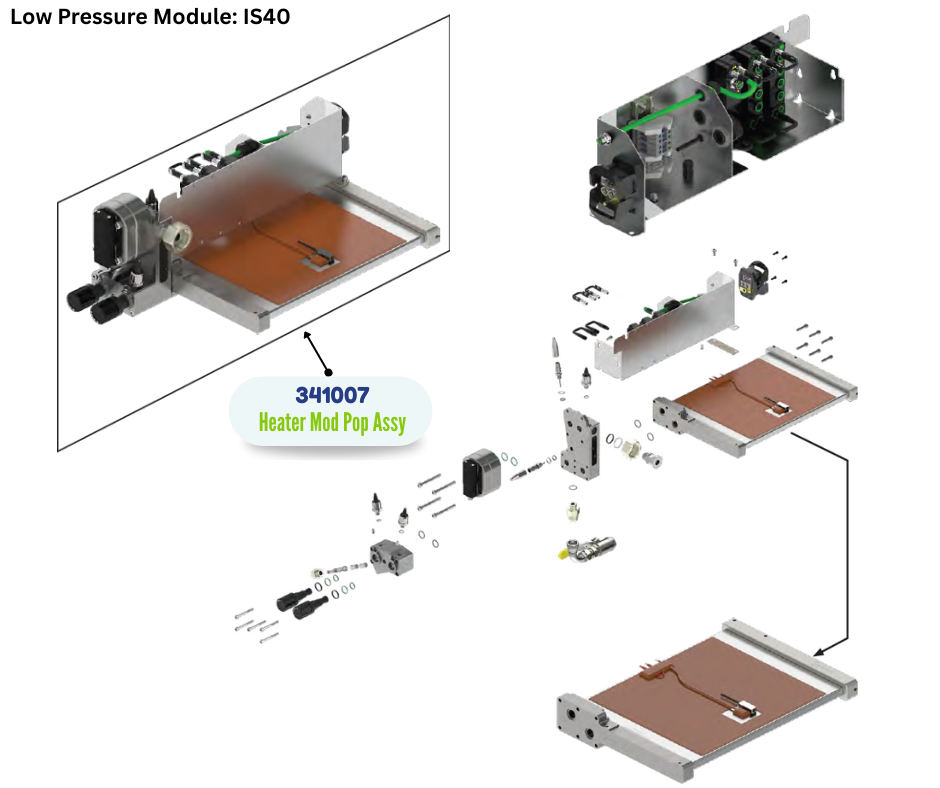 BINKS POPULATED MODULAR HEATER ASSY (341007)