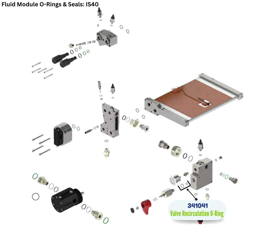 BINKS ORING RECIRCULATION VALVE KIT (341041)